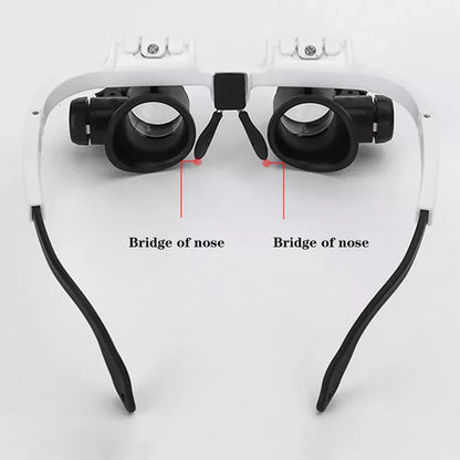 Magnifying Glasses with LED Light - 8x, 15x, 23x Options