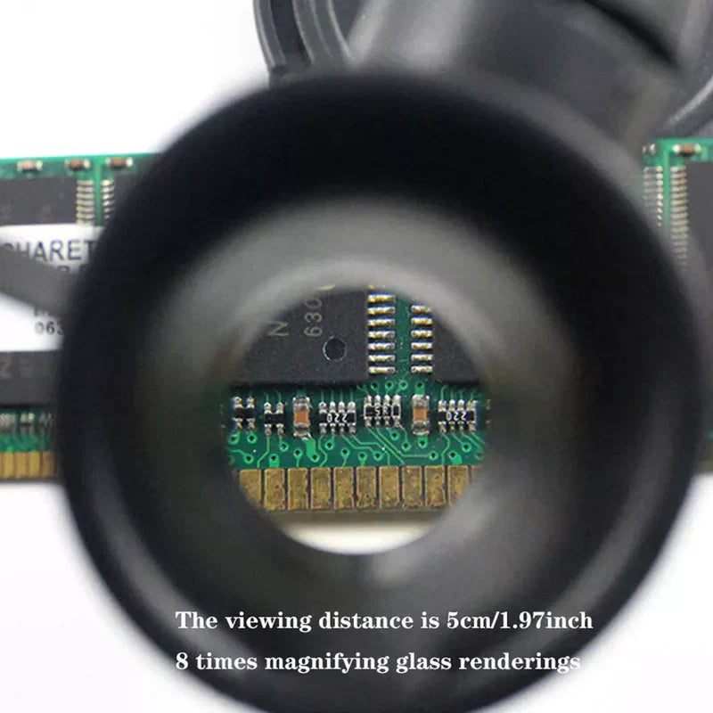 Magnifying Glasses with LED Light - 8x, 15x, 23x Options