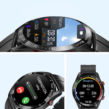 Gezondheid Smartwatch met Glucose Tracking, Waterdicht Ontwerp & Groot HD Scherm
