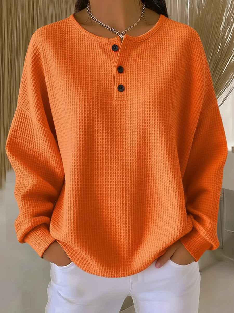 Hélène - Pullover aus weichem Waffelstrick