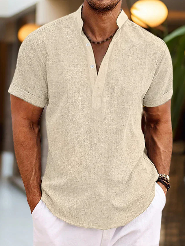 Hendrik Herren Henley Shirt | Kurzarm, Atmungsaktiv 5