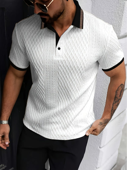 Heren Polo | Short-Sleeved Premium Textured Shirt