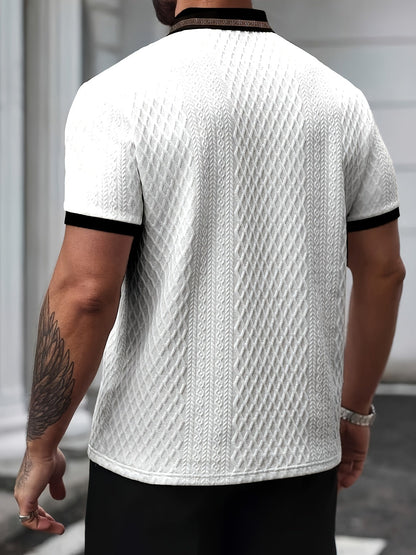 Heren Polo | Short-Sleeved Premium Textured Shirt
