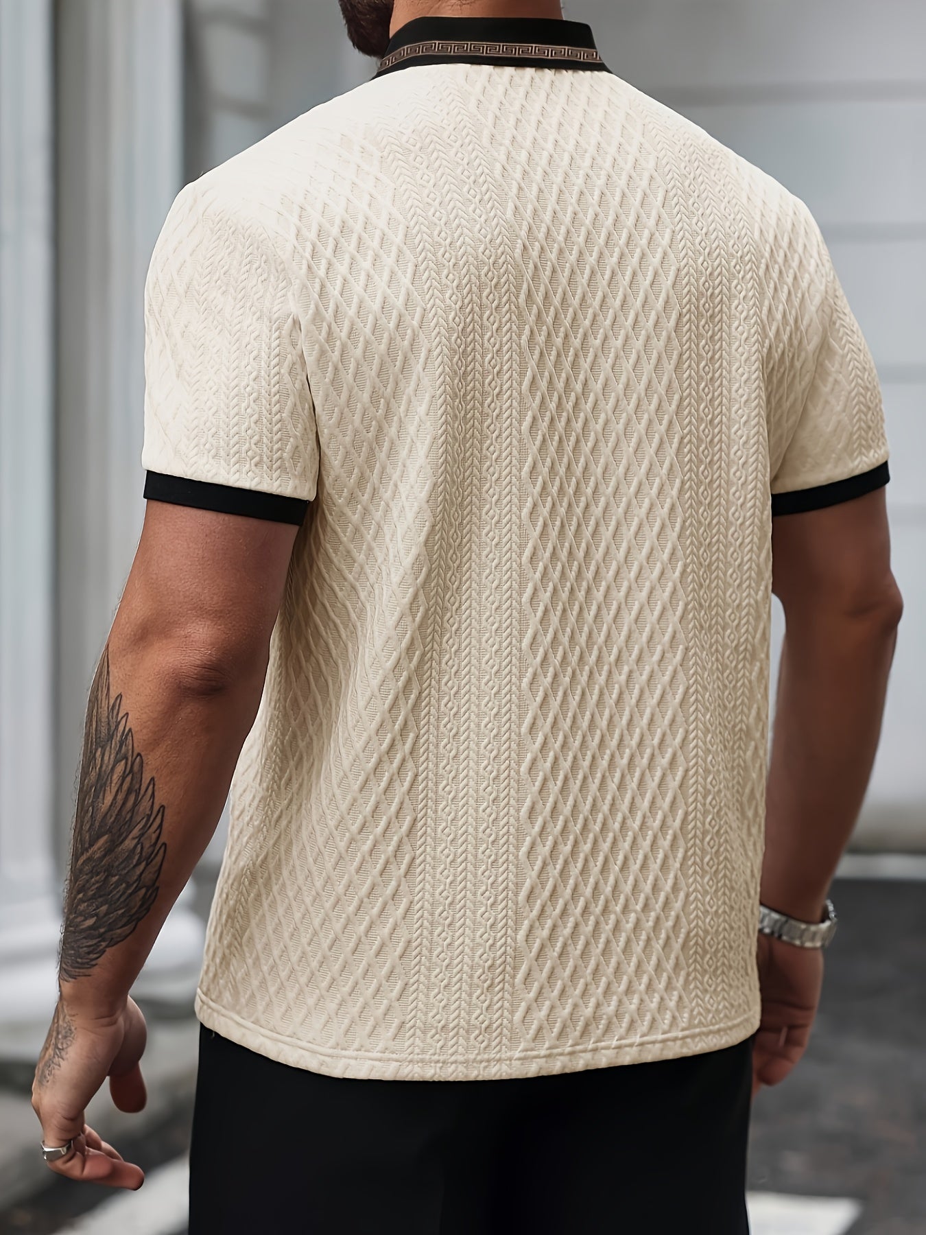 Heren Polo | Subtiele Structuur & Elegante Pasvorm