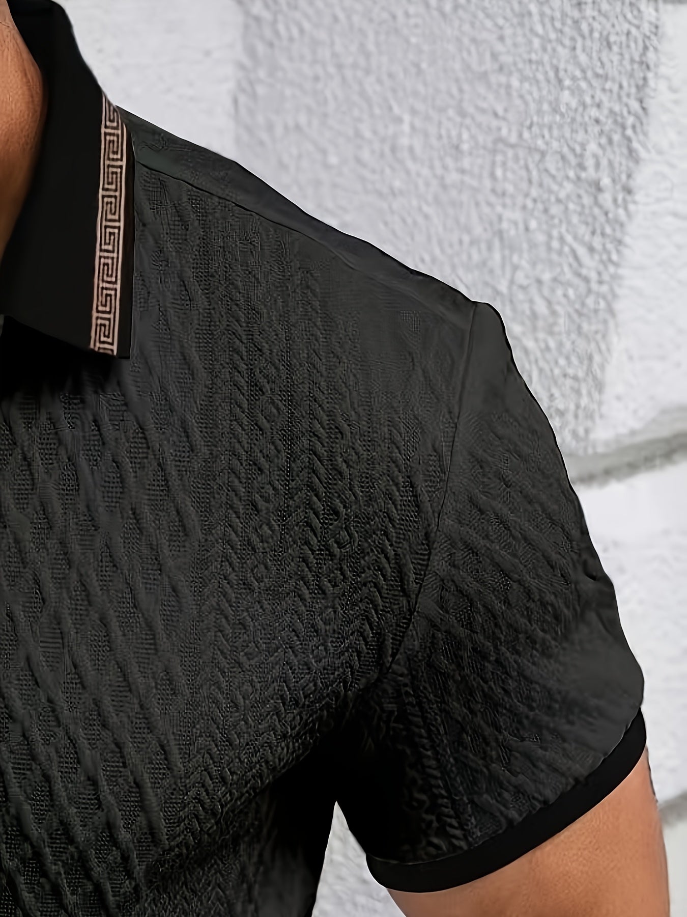 Heren Polo | Subtiele Structuur & Elegante Pasvorm