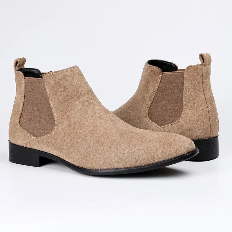 Bottes Chelsea pour hommes | Faux daim, design intemporel