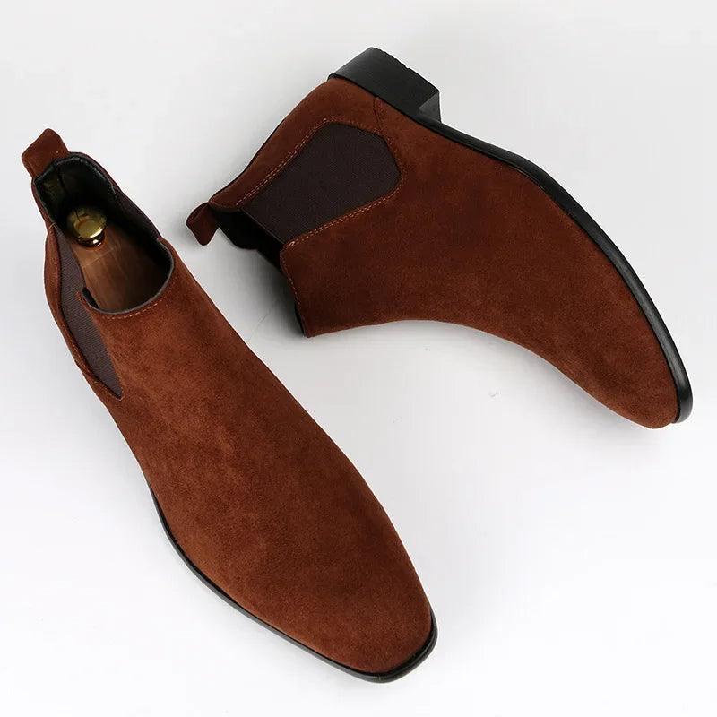 Bottes Chelsea pour hommes | Faux daim, design intemporel