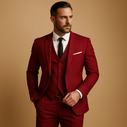 Herenpak Driedelig Slim Fit Heren | Tijdloze Klasse & Verzorgde Uitstraling