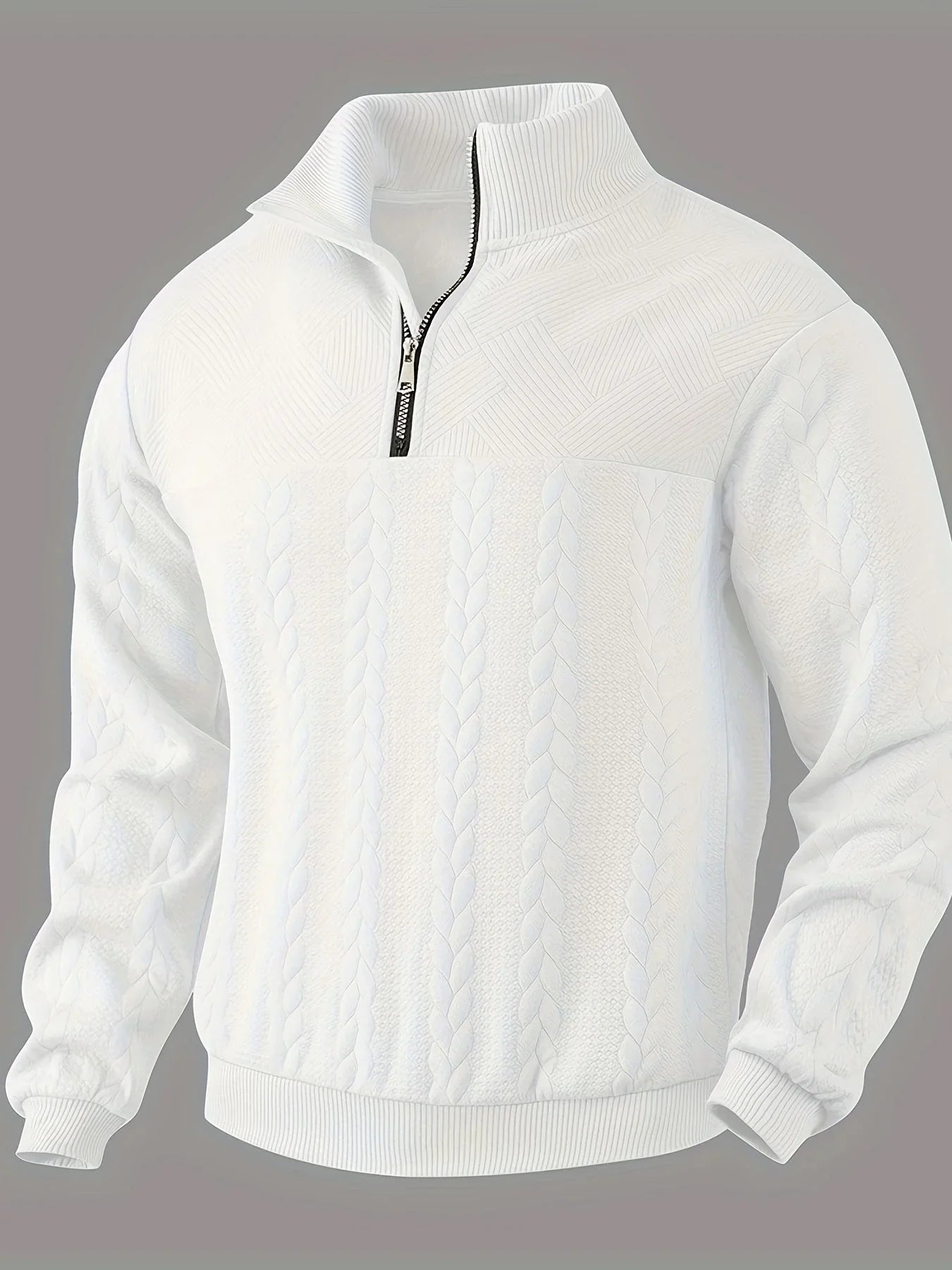 Bastien | Pull Zip Torsadé