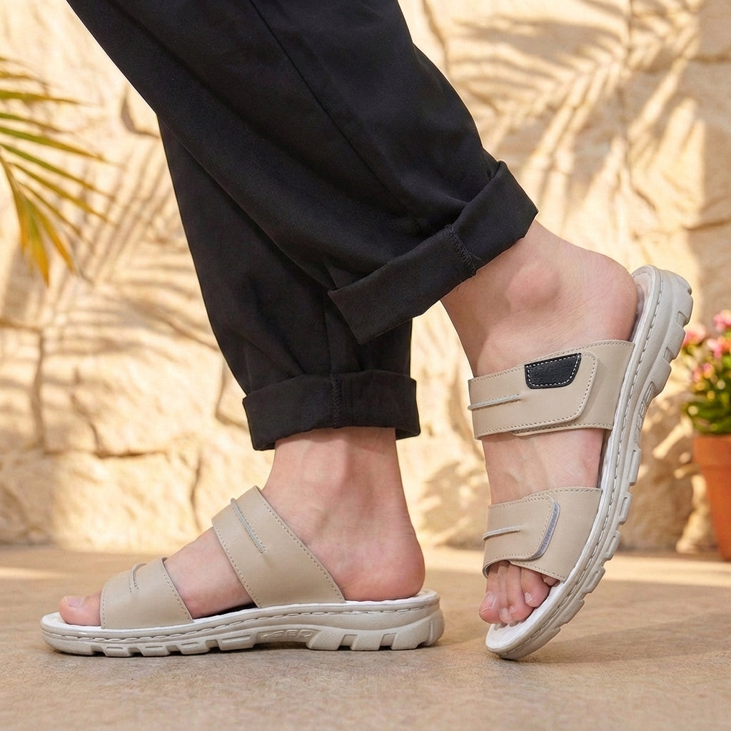 Herre sandaler | Sport sandaler med justerbar rem og fodseng