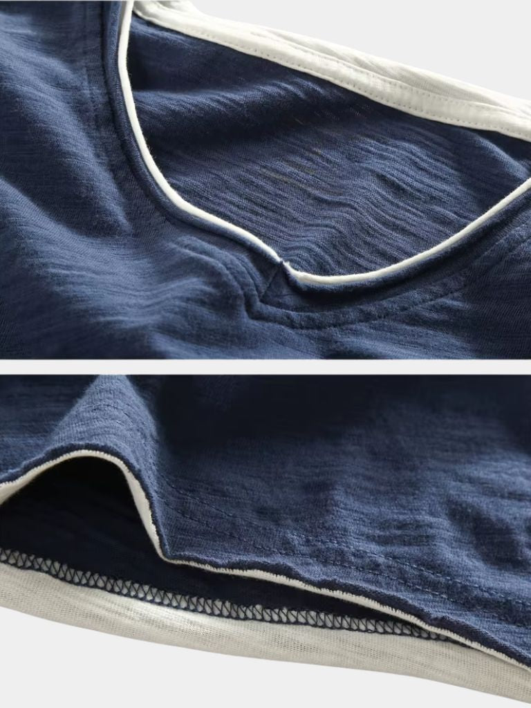 Herre shirt | Stribet shirt med lange ærmer og komfortabel pasform