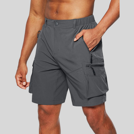 Herren-Cargoshorts mit Reißverschlusstaschen 0