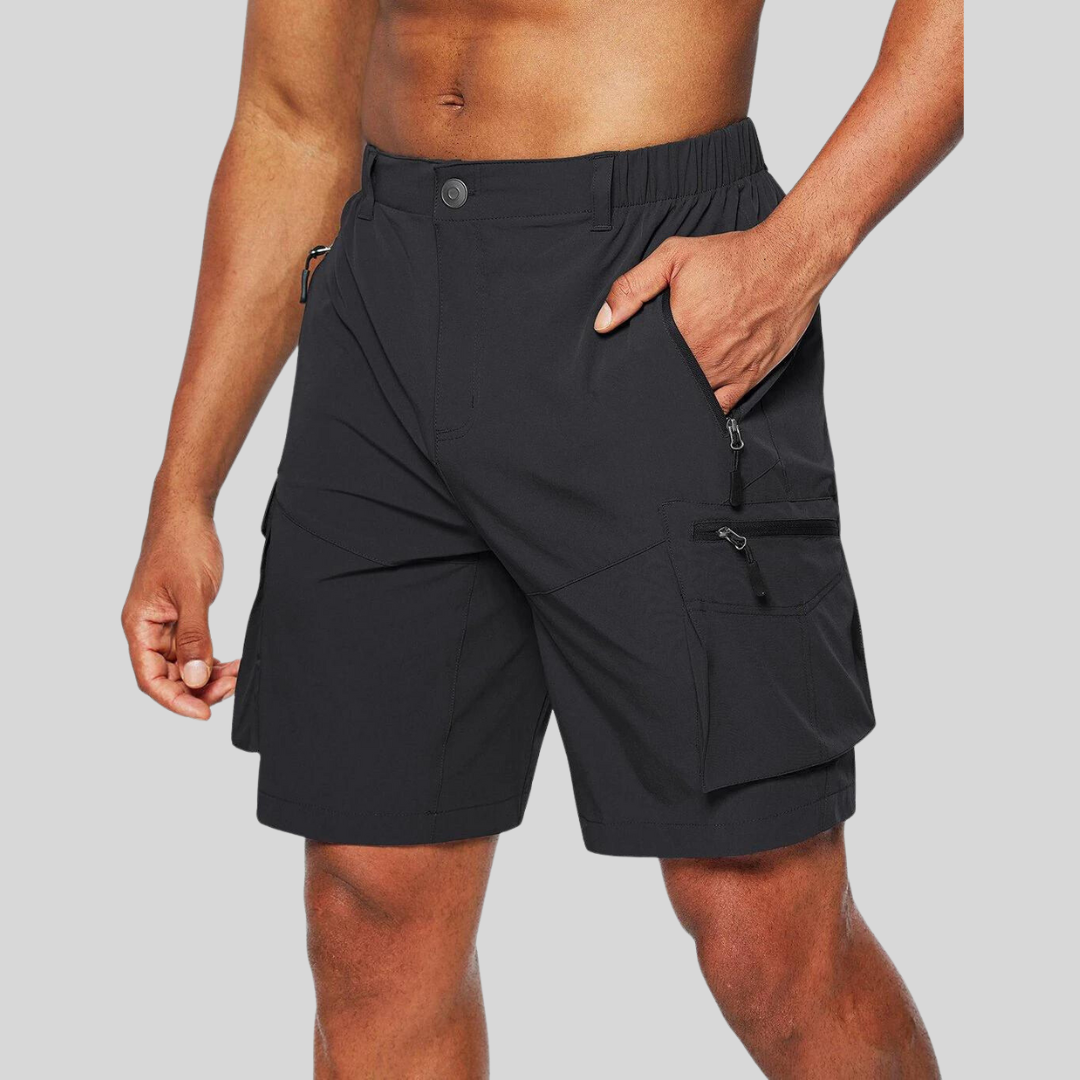 Herren-Cargoshorts mit Reißverschlusstaschen 1