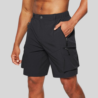 Herren-Cargoshorts mit Reißverschlusstaschen 1