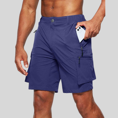 Herren-Cargoshorts mit Reißverschlusstaschen 2