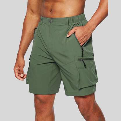 Herren-Cargoshorts mit Reißverschlusstaschen 3
