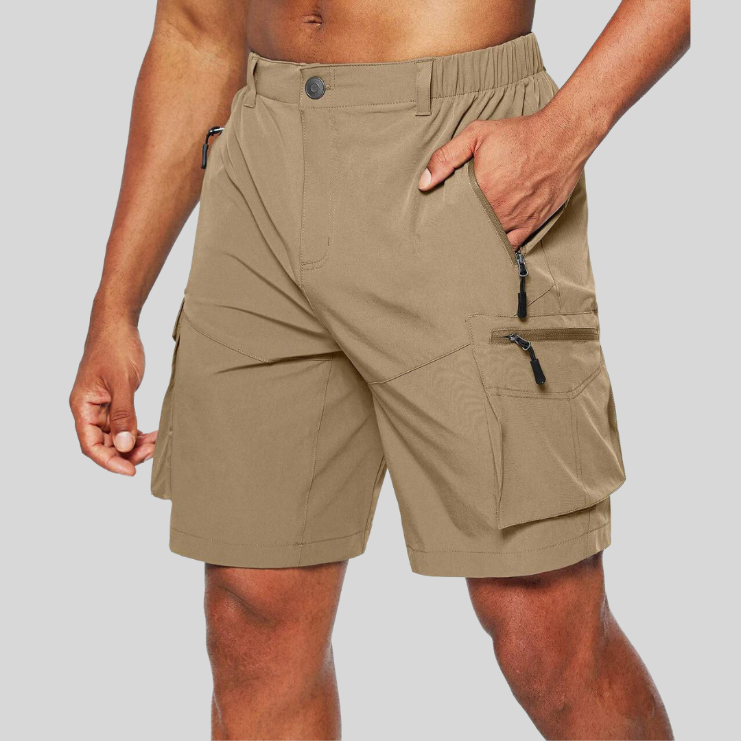 Herren-Cargoshorts mit Reißverschlusstaschen 4