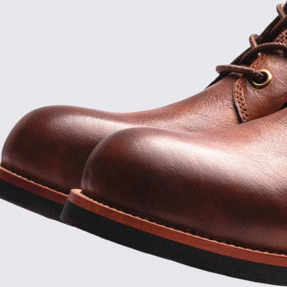 Herren Stiefeletten mit Schnürung - Knöchelhohe Stiefeletten - Schnürhaken