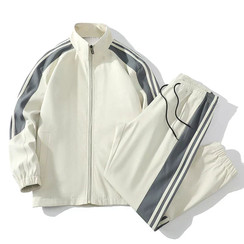 Herren Trainingsanzug mit Reißverschluss | Zweiteiliges Jogging-Set für Sport und Freizeit