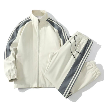 Herren Trainingsanzug mit Reißverschluss | Zweiteiliges Jogging-Set für Sport und Freizeit