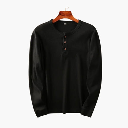 Męska Koszula z Guzikami Henley | Casualowy Na Co Dzień
