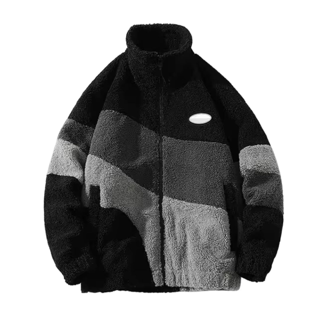Herren Fleecejacke Colourblock | Warm Leicht 0