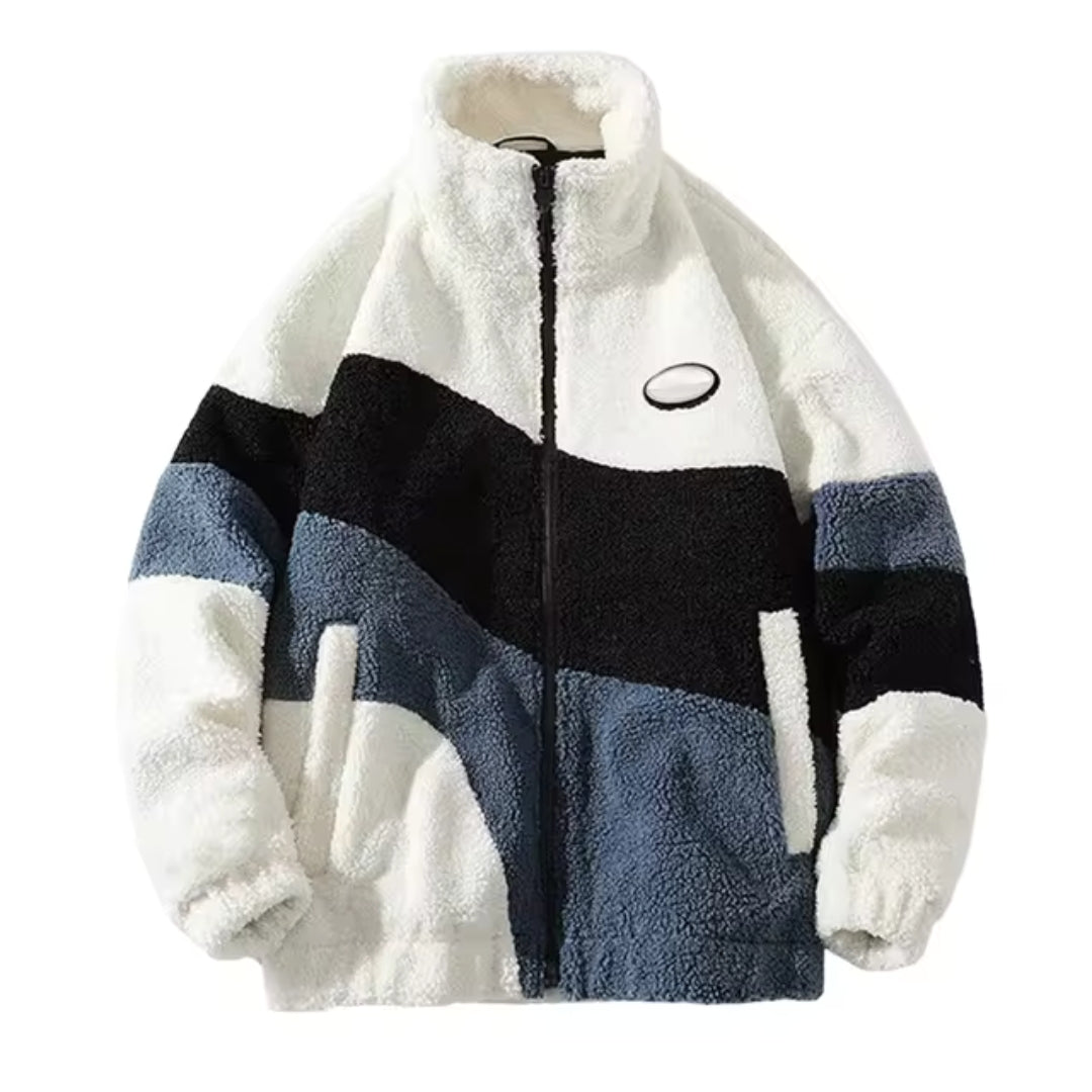 Herren Fleecejacke Colourblock | Warm Leicht 2