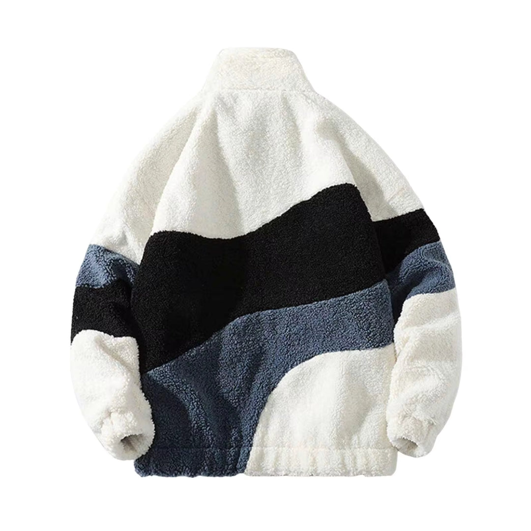 Herren Fleecejacke Colourblock | Warm Leicht 3