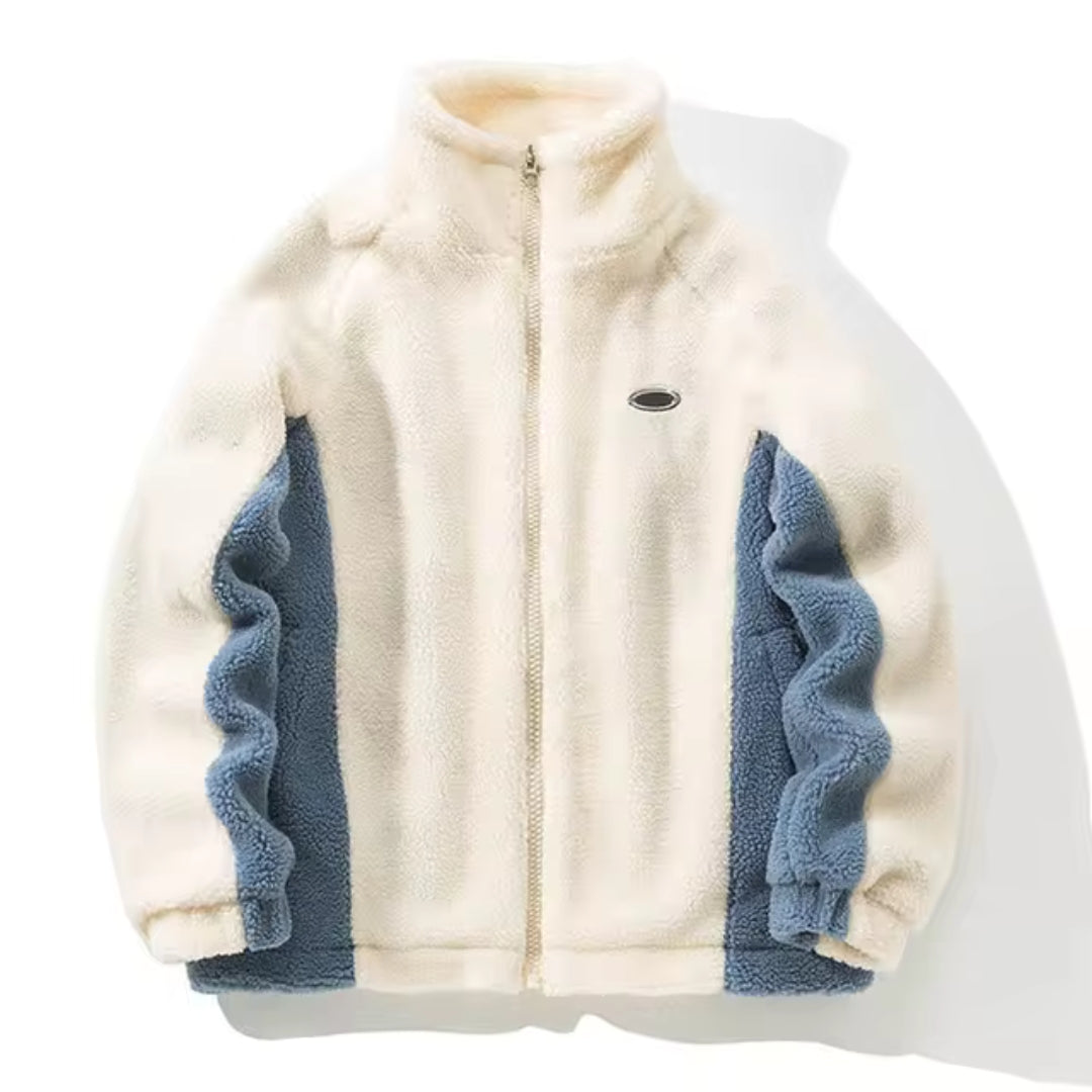 Herren Fleecejacke Colourblock | Warm Leicht 4