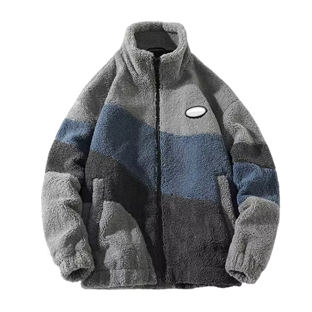 Herren Fleecejacke Colourblock | Warm Leicht 5