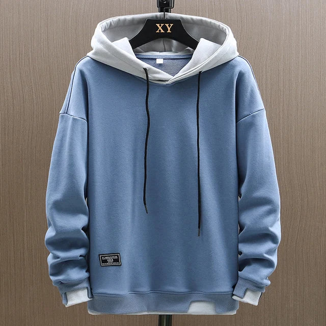 Jenvar – Men’s Two Tone Casual Pullover Hoodie