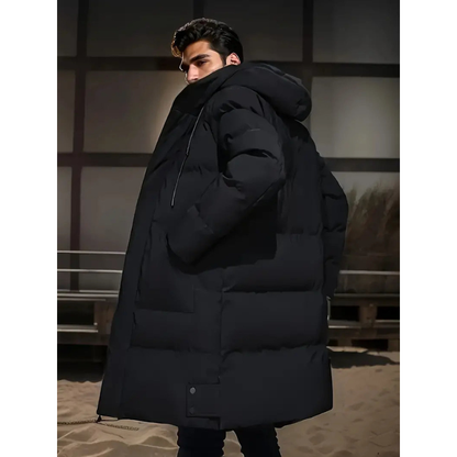Herrenparka | Lange Winterjacke Herren | Kapuze & Wärmende Isolation