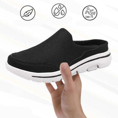 Herresko slip-on | Åndbare mesh sko med komfortsål
