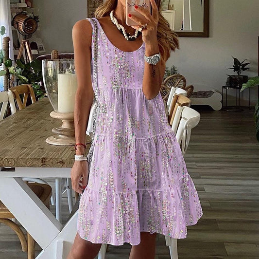 Henley - Loose Ruffle Hem Mini Dress