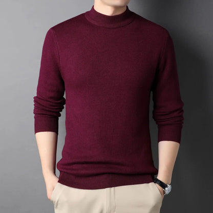 Sylvenor | Premium heren coltrui – Slim fit, lange mouwen, hooggesloten trui
