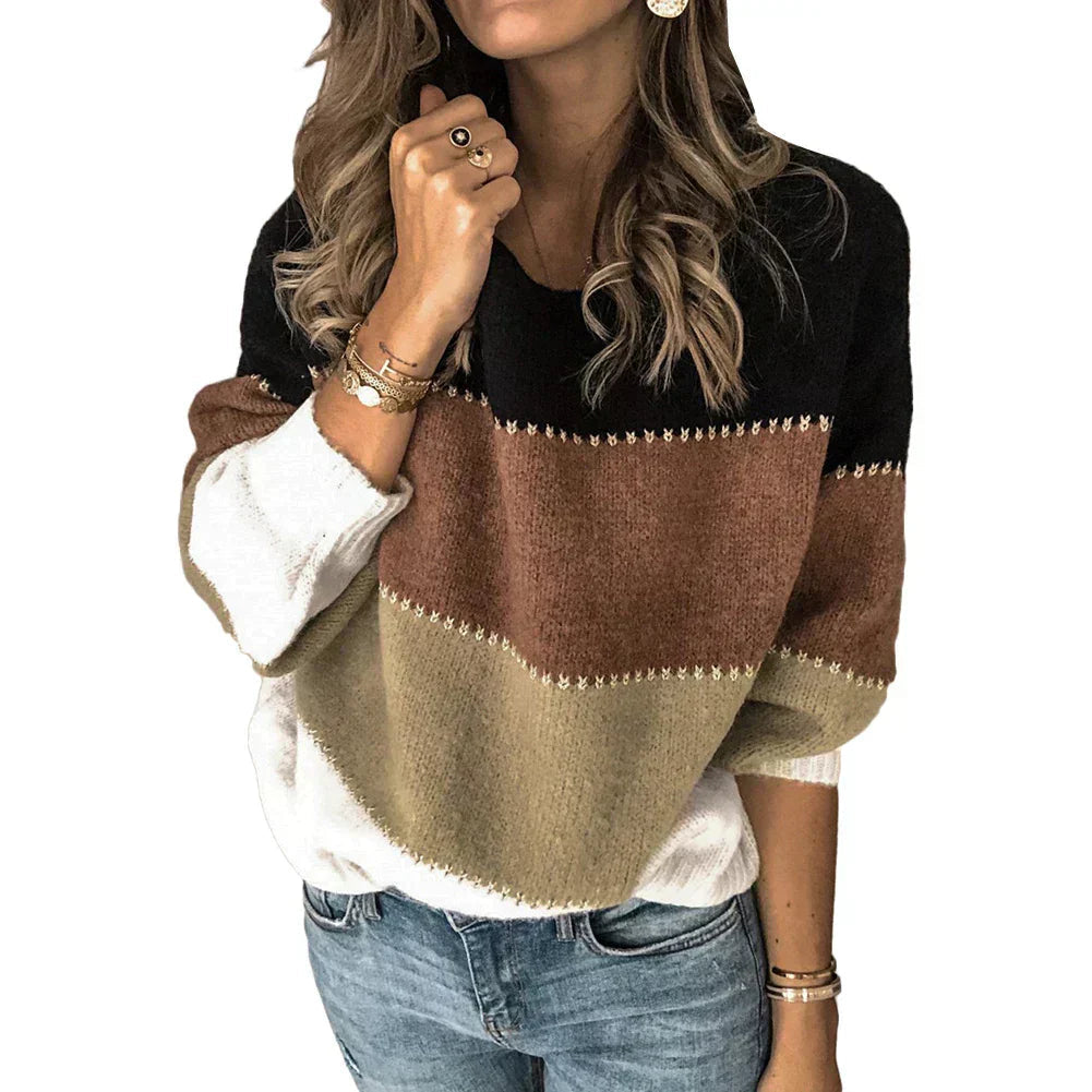 Marcia | Jersey oversize colorblock cómodo primavera