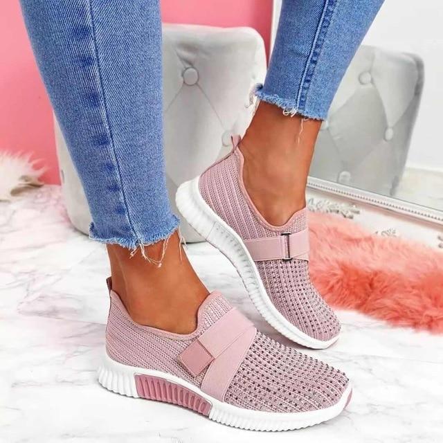 Sneakers da donna con velcro e supporto