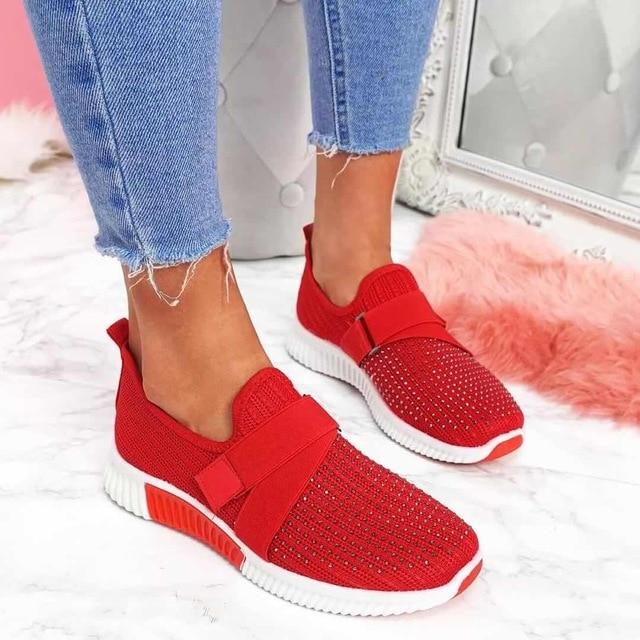 Sneakers da donna con velcro e supporto