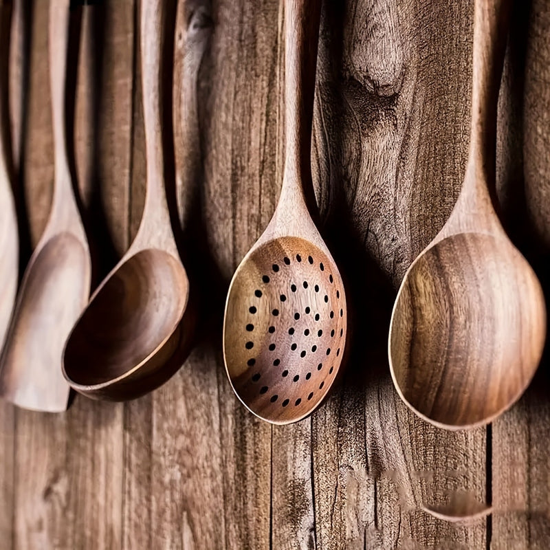 Restfield Oakline | Houten Keukengerei Set 5-Delig – Luxe & Duurzaam Kookgerei