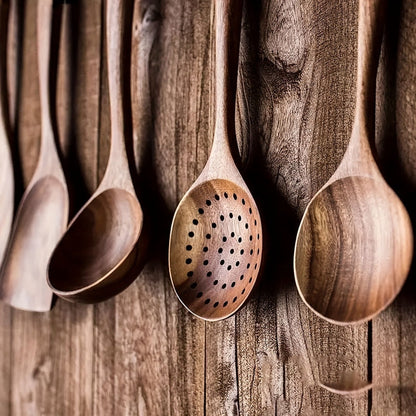 Restfield Oakline | Houten Keukengerei Set 5-Delig – Luxe & Duurzaam Kookgerei