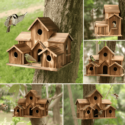 Sylion - Charmantes hölzernes Vogelhaus für draußen und den Garten - Roborro