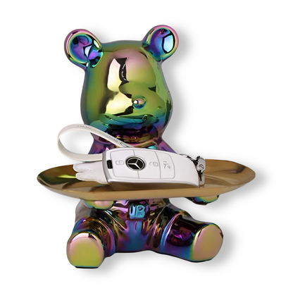 Happy Bear | Modern keramisch figurenplateau voor stijlvolle woonaccenten