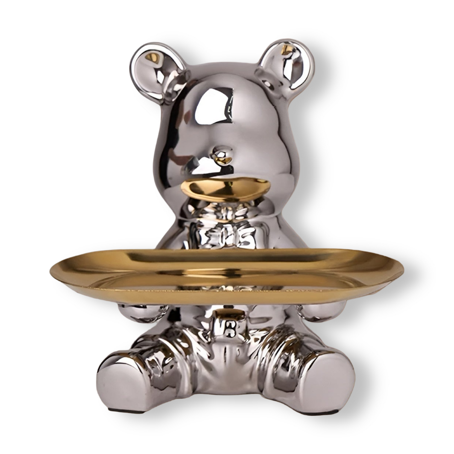 Happy Bear | Modern keramisch figurenplateau voor stijlvolle woonaccenten