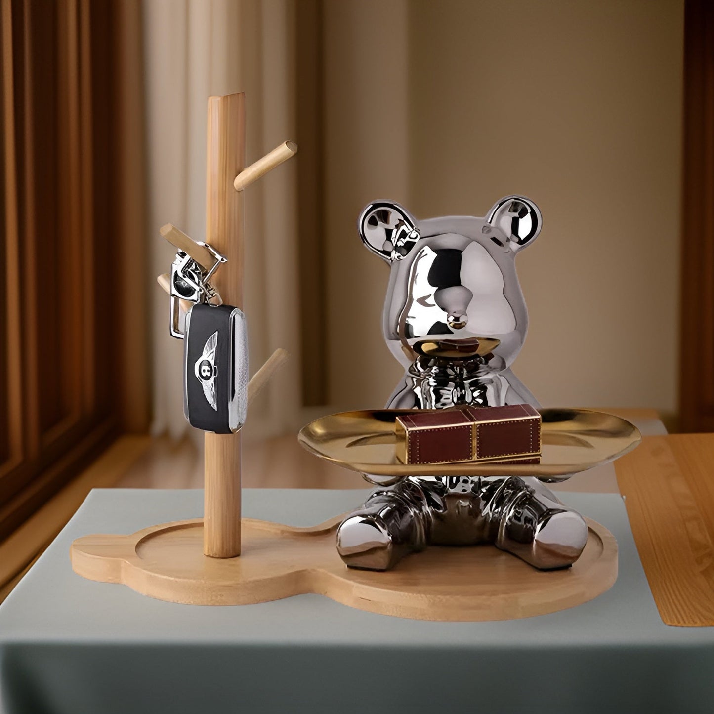 Happy Bear | Modern keramisch figurenplateau voor stijlvolle woonaccenten