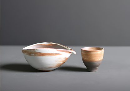 Chashiro Matcha Set | 4-delig Japans Theeritueel van Bamboe & Keramiek | Handgemaakt & Duurzaam