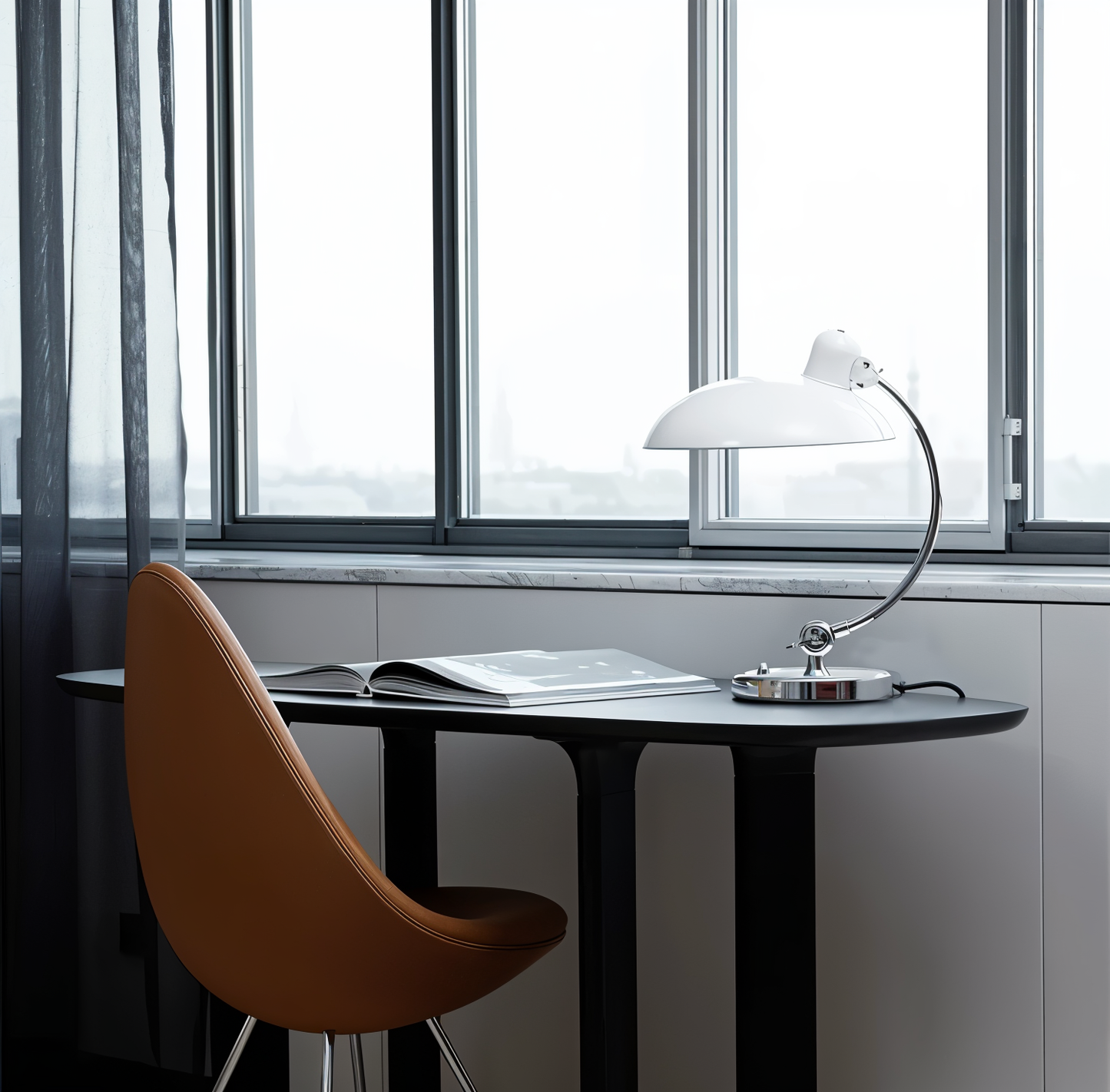 OOS-NostaChic bordslampa - Justerbar vintage järnkupol skrivbordslampa