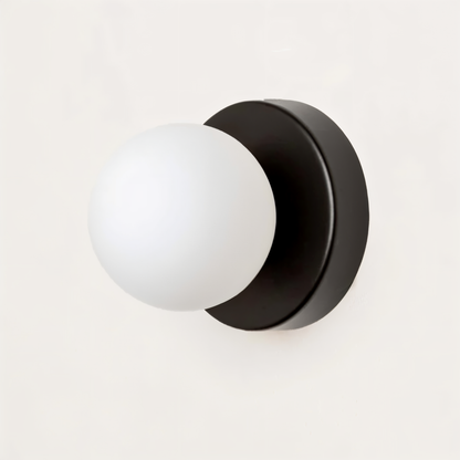 PearlPop Wandleuchte | Weißes Glas & Metall | Warmweißes LED-Licht | Stilvolle Wandbeleuchtung