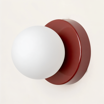 PearlPop Wandleuchte | Weißes Glas & Metall | Warmweißes LED-Licht | Stilvolle Wandbeleuchtung