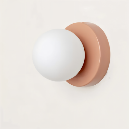 PearlPop Wandleuchte | Weißes Glas & Metall | Warmweißes LED-Licht | Stilvolle Wandbeleuchtung