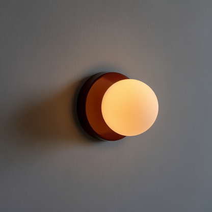 PearlPop Wandleuchte | Weißes Glas & Metall | Warmweißes LED-Licht | Stilvolle Wandbeleuchtung